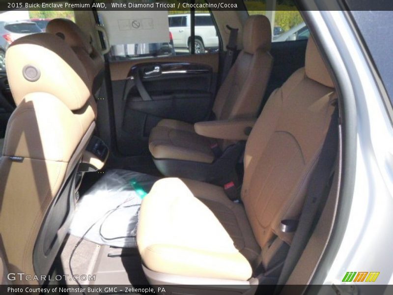 White Diamond Tricoat / Choccachino/Cocoa 2015 Buick Enclave Premium AWD