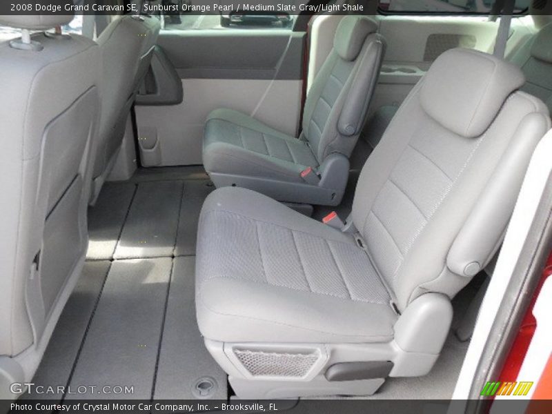 Sunburst Orange Pearl / Medium Slate Gray/Light Shale 2008 Dodge Grand Caravan SE