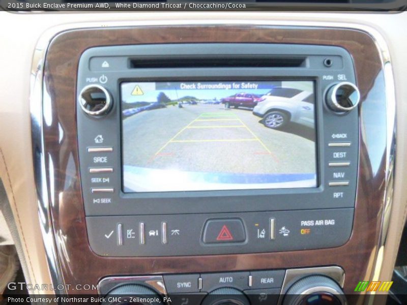 White Diamond Tricoat / Choccachino/Cocoa 2015 Buick Enclave Premium AWD