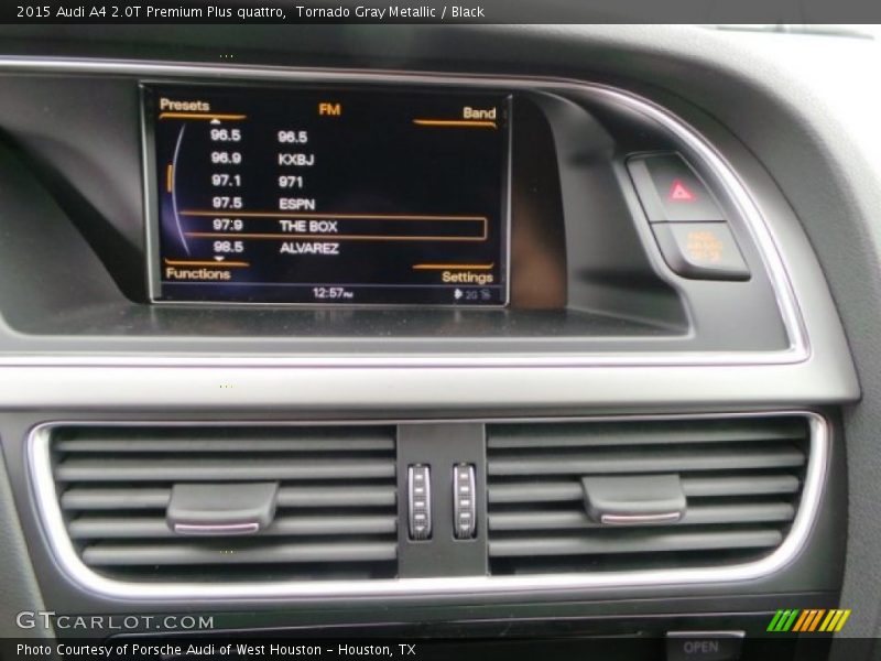 Tornado Gray Metallic / Black 2015 Audi A4 2.0T Premium Plus quattro