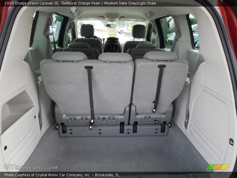 Sunburst Orange Pearl / Medium Slate Gray/Light Shale 2008 Dodge Grand Caravan SE