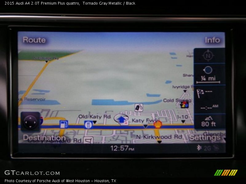 Tornado Gray Metallic / Black 2015 Audi A4 2.0T Premium Plus quattro