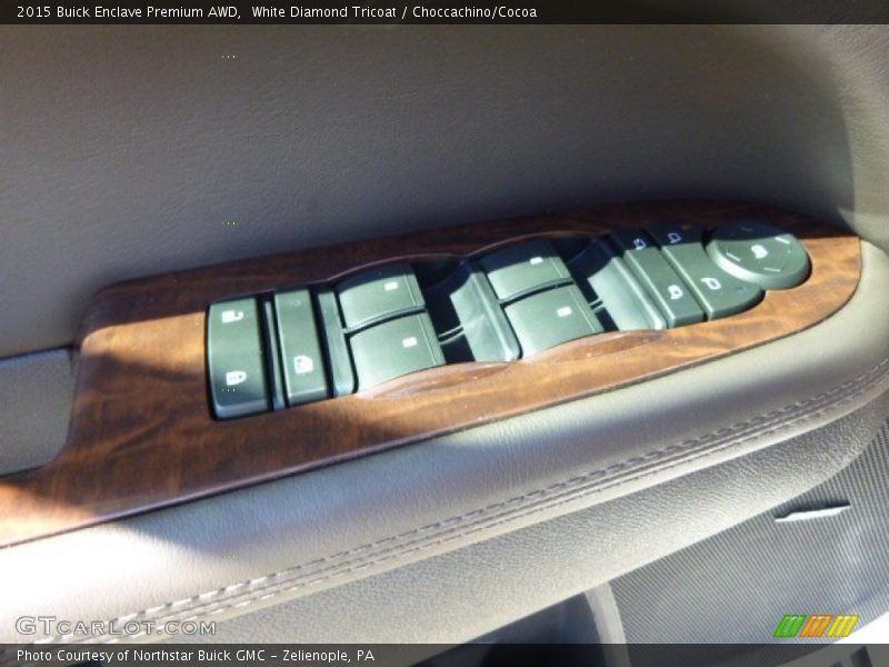 White Diamond Tricoat / Choccachino/Cocoa 2015 Buick Enclave Premium AWD
