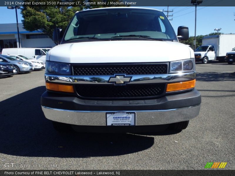 Summit White / Medium Pewter 2014 Chevrolet Express 3500 Passenger LT