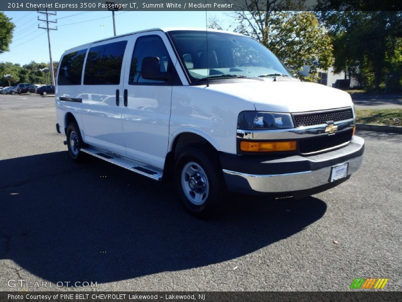 Summit White / Medium Pewter 2014 Chevrolet Express 3500 Passenger LT
