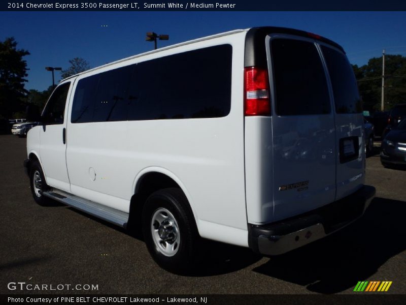 Summit White / Medium Pewter 2014 Chevrolet Express 3500 Passenger LT