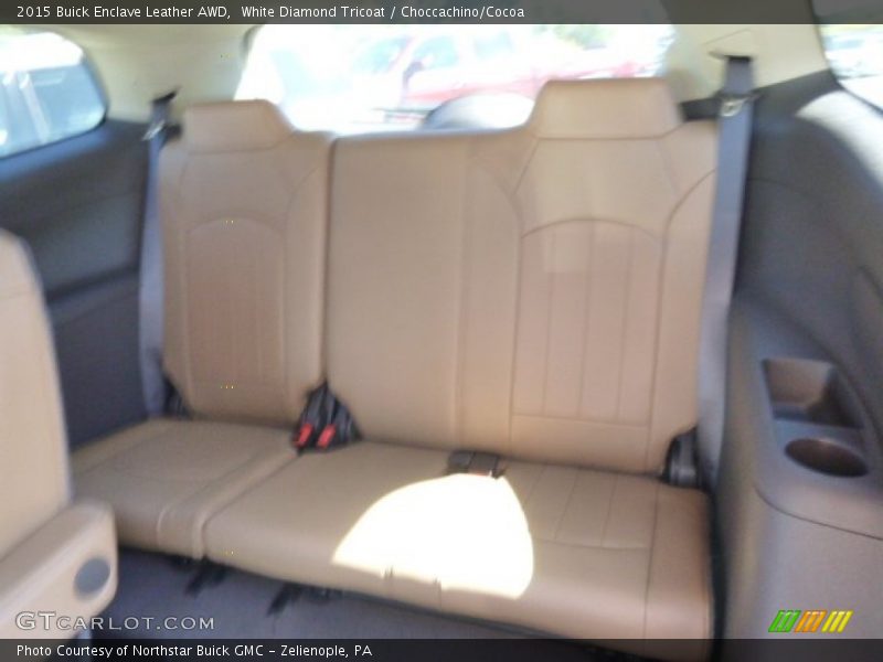 White Diamond Tricoat / Choccachino/Cocoa 2015 Buick Enclave Leather AWD