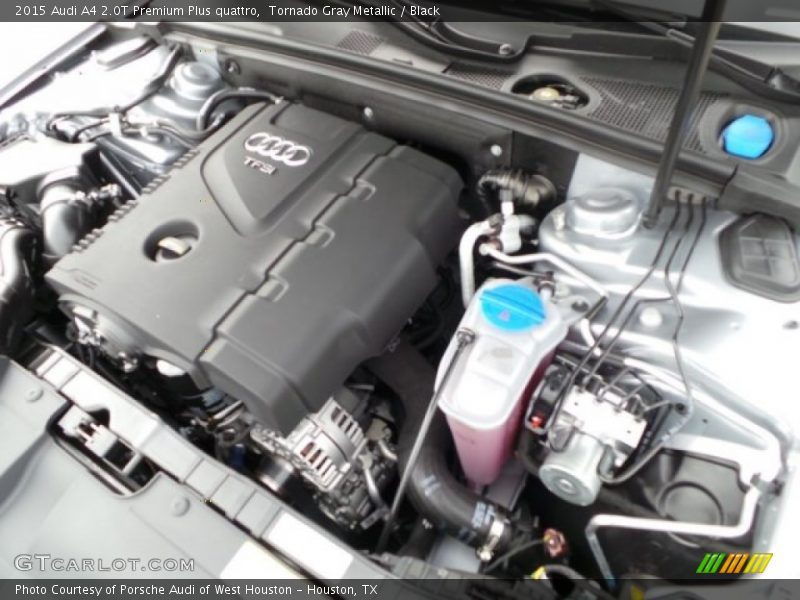 Tornado Gray Metallic / Black 2015 Audi A4 2.0T Premium Plus quattro