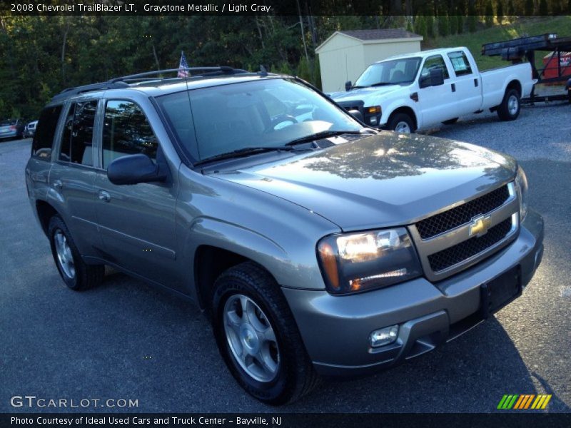 Graystone Metallic / Light Gray 2008 Chevrolet TrailBlazer LT