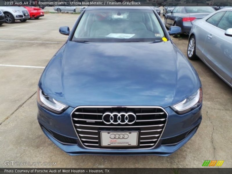 Utopia Blue Metallic / Titanium Gray/Black 2015 Audi A4 2.0T Premium quattro