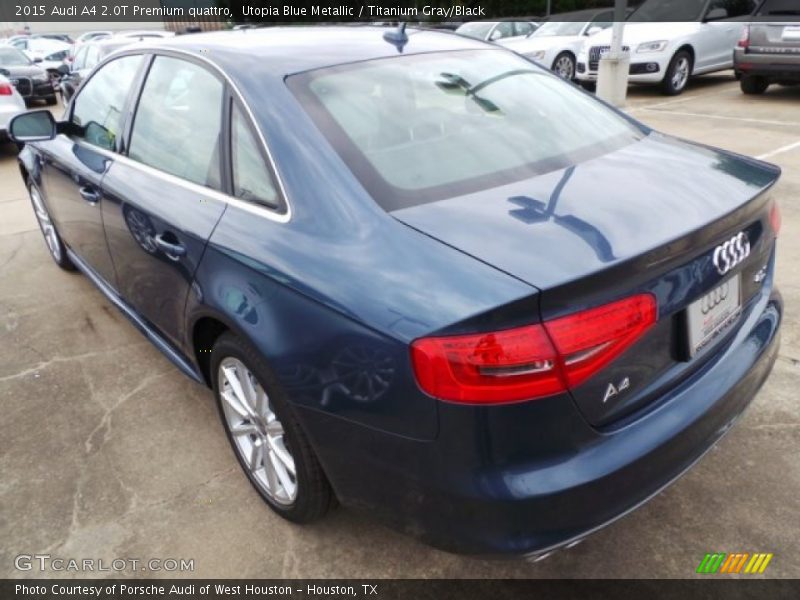 Utopia Blue Metallic / Titanium Gray/Black 2015 Audi A4 2.0T Premium quattro