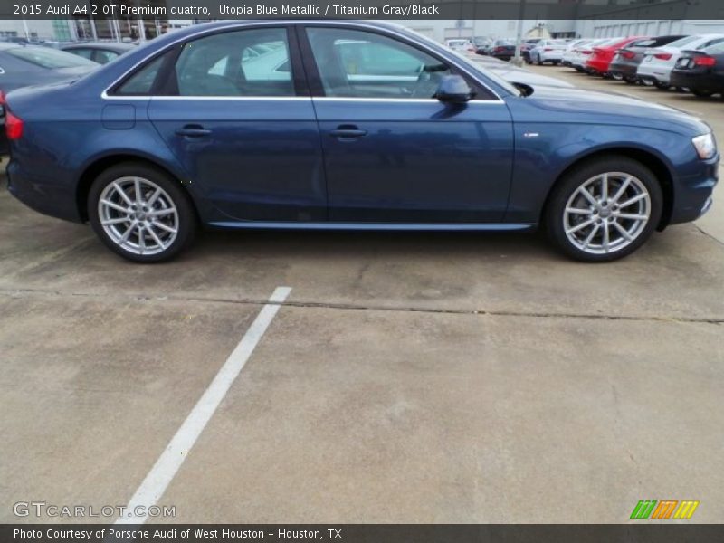 Utopia Blue Metallic / Titanium Gray/Black 2015 Audi A4 2.0T Premium quattro