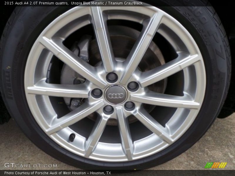 Utopia Blue Metallic / Titanium Gray/Black 2015 Audi A4 2.0T Premium quattro
