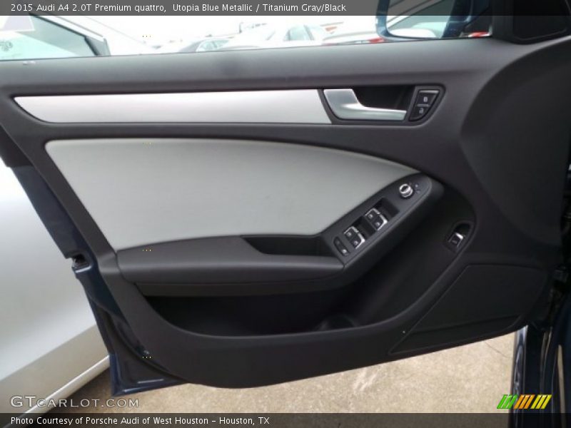 Utopia Blue Metallic / Titanium Gray/Black 2015 Audi A4 2.0T Premium quattro