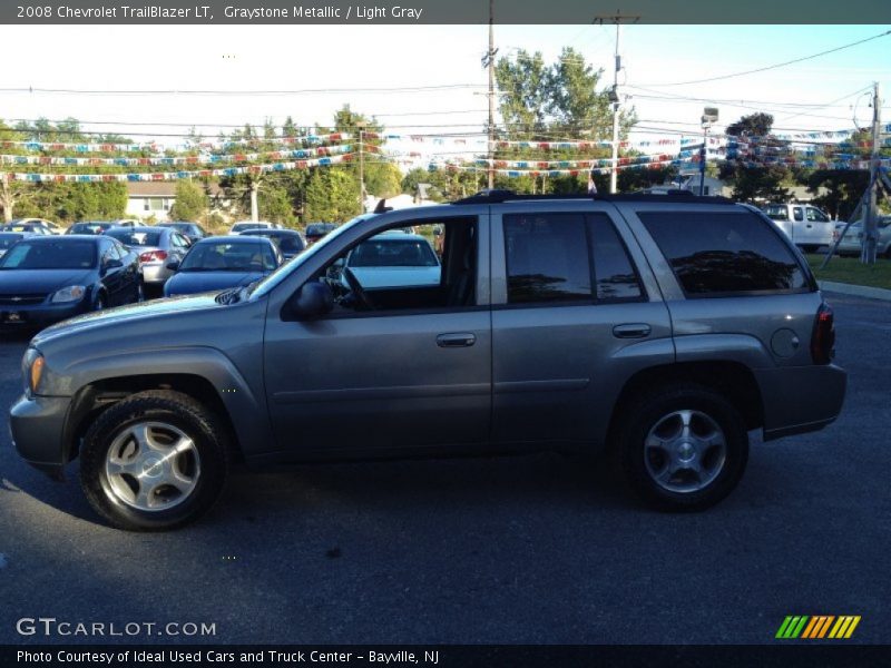 Graystone Metallic / Light Gray 2008 Chevrolet TrailBlazer LT