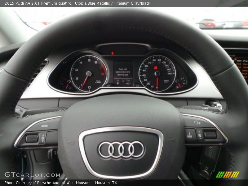 Utopia Blue Metallic / Titanium Gray/Black 2015 Audi A4 2.0T Premium quattro