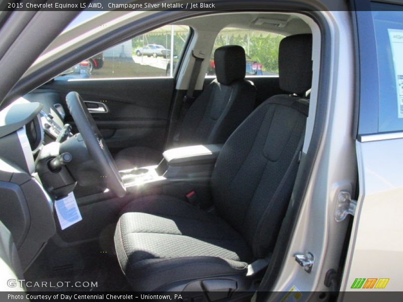 Champagne Silver Metallic / Jet Black 2015 Chevrolet Equinox LS AWD