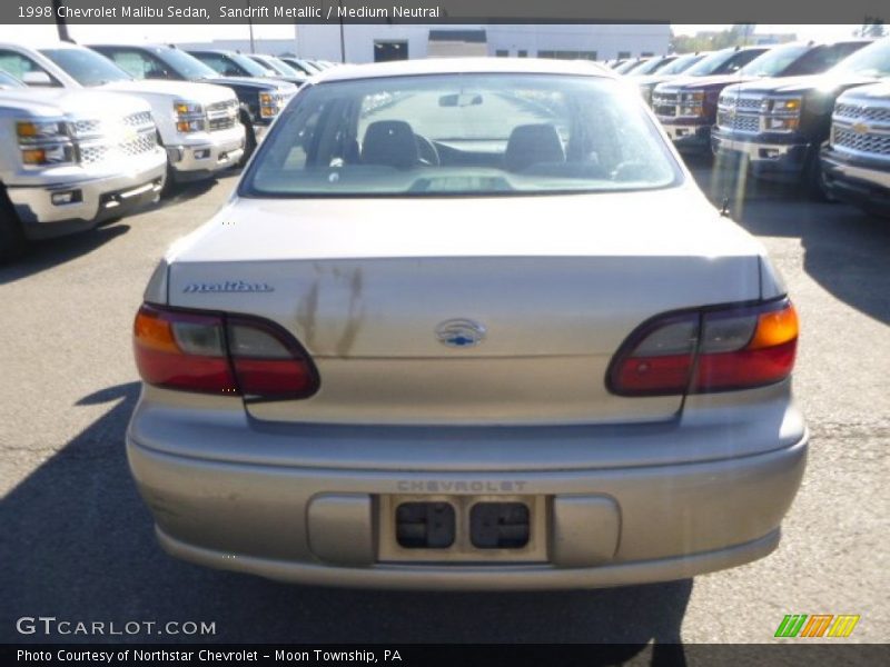 Sandrift Metallic / Medium Neutral 1998 Chevrolet Malibu Sedan
