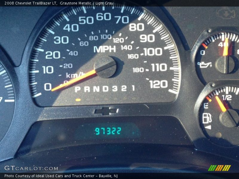 Graystone Metallic / Light Gray 2008 Chevrolet TrailBlazer LT