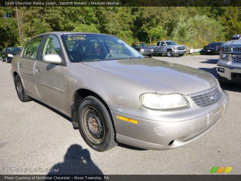 Sandrift Metallic / Medium Neutral 1998 Chevrolet Malibu Sedan