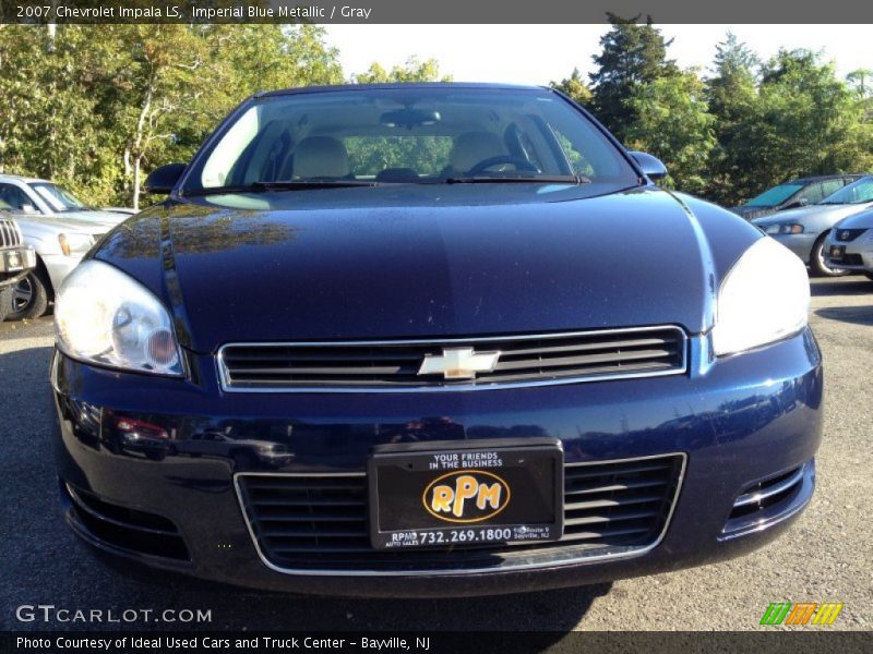 Imperial Blue Metallic / Gray 2007 Chevrolet Impala LS