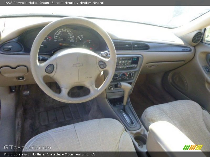 Sandrift Metallic / Medium Neutral 1998 Chevrolet Malibu Sedan