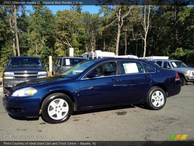 Imperial Blue Metallic / Gray 2007 Chevrolet Impala LS