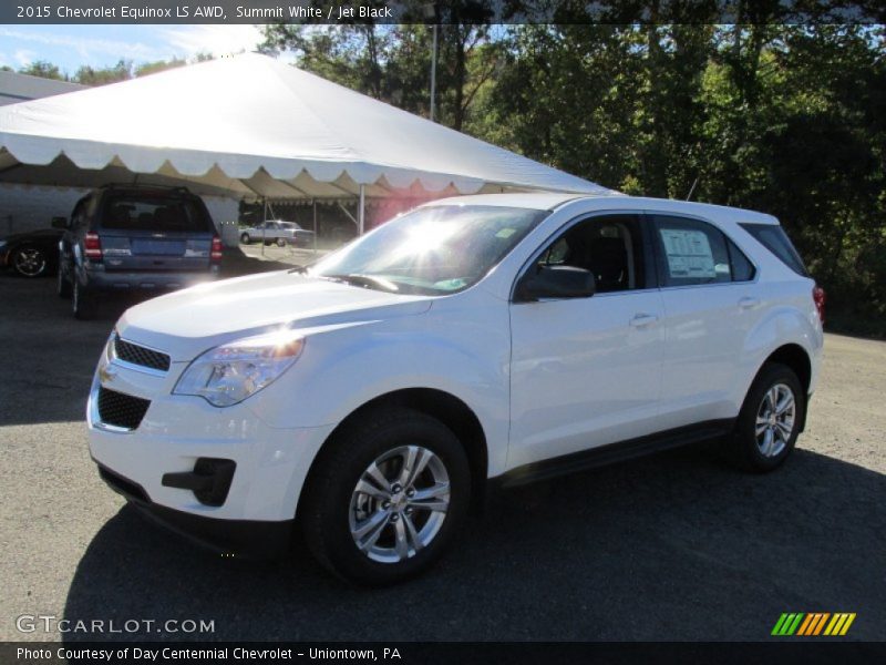 Summit White / Jet Black 2015 Chevrolet Equinox LS AWD