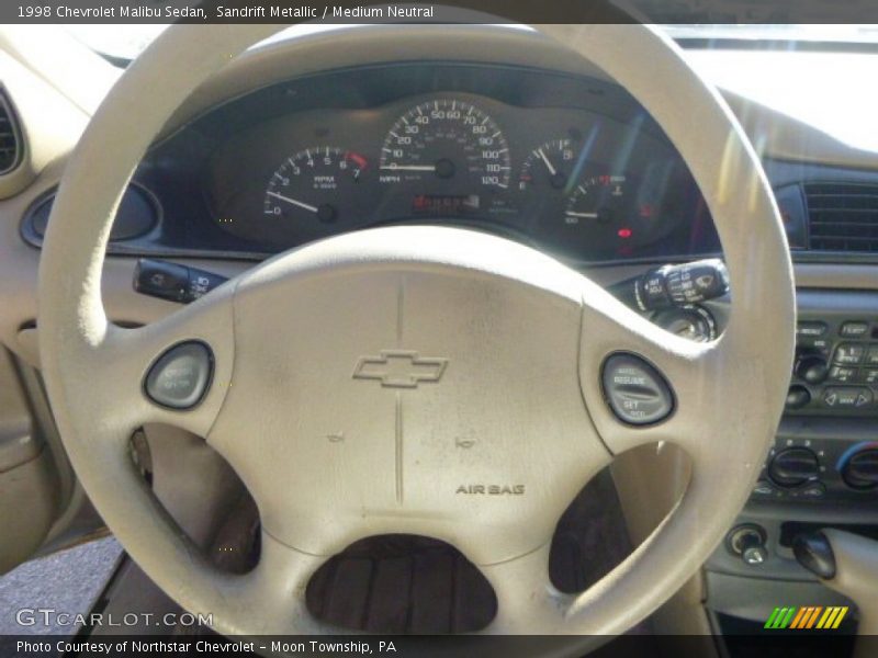 Sandrift Metallic / Medium Neutral 1998 Chevrolet Malibu Sedan