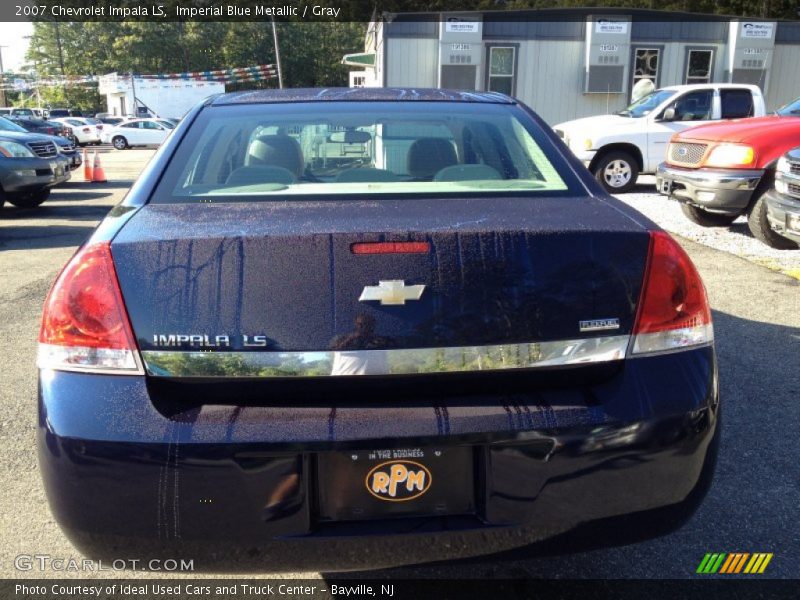 Imperial Blue Metallic / Gray 2007 Chevrolet Impala LS