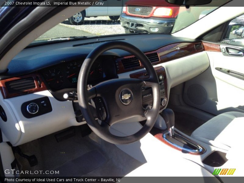 Imperial Blue Metallic / Gray 2007 Chevrolet Impala LS