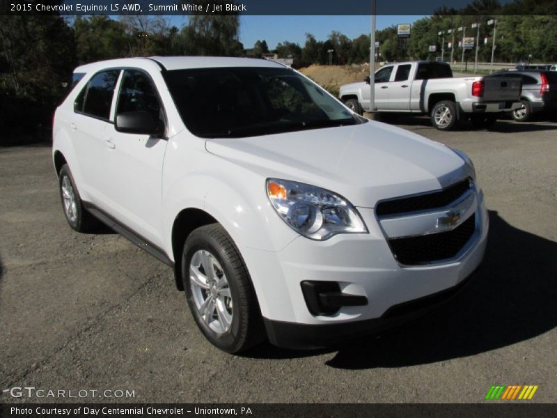 Summit White / Jet Black 2015 Chevrolet Equinox LS AWD