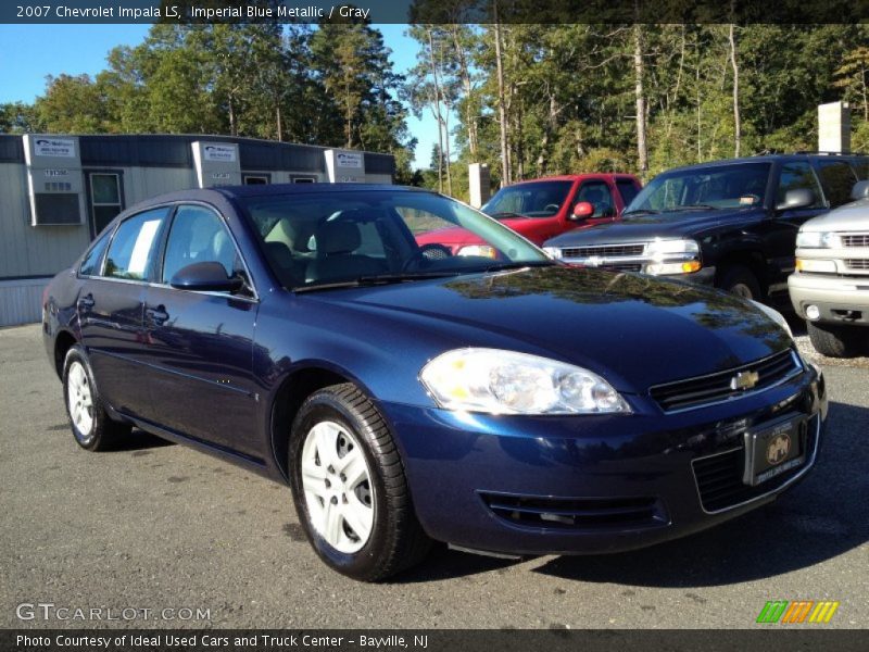 Imperial Blue Metallic / Gray 2007 Chevrolet Impala LS