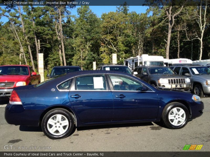Imperial Blue Metallic / Gray 2007 Chevrolet Impala LS