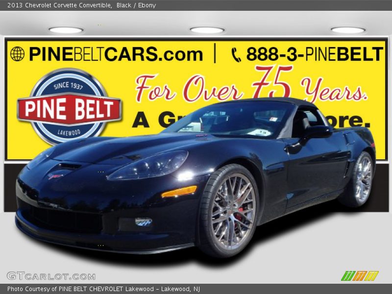 Black / Ebony 2013 Chevrolet Corvette Convertible