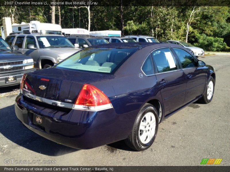 Imperial Blue Metallic / Gray 2007 Chevrolet Impala LS