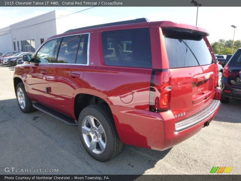 Crystal Red Tintcoat / Cocoa/Dune 2015 Chevrolet Tahoe LT 4WD