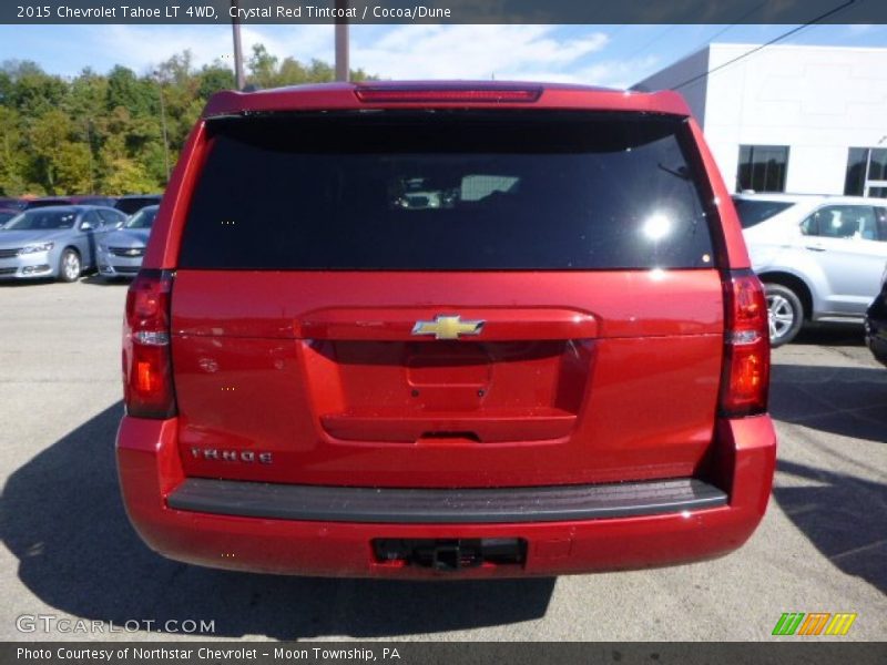 Crystal Red Tintcoat / Cocoa/Dune 2015 Chevrolet Tahoe LT 4WD