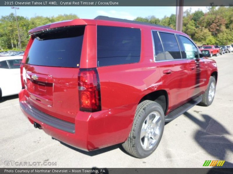 Crystal Red Tintcoat / Cocoa/Dune 2015 Chevrolet Tahoe LT 4WD