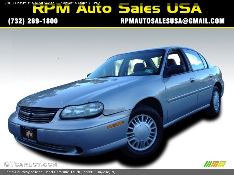 Silvermist Metallic / Gray 2000 Chevrolet Malibu Sedan