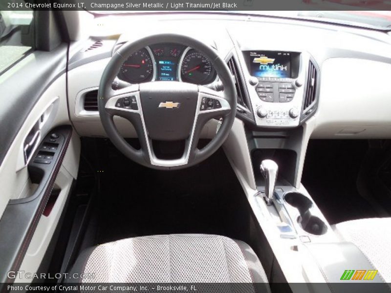 Champagne Silver Metallic / Light Titanium/Jet Black 2014 Chevrolet Equinox LT