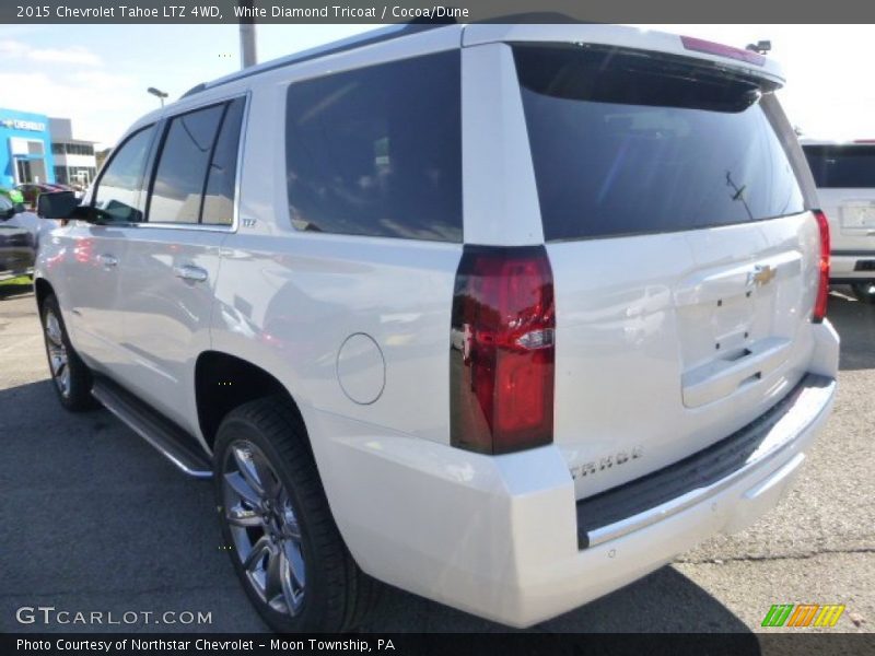 White Diamond Tricoat / Cocoa/Dune 2015 Chevrolet Tahoe LTZ 4WD