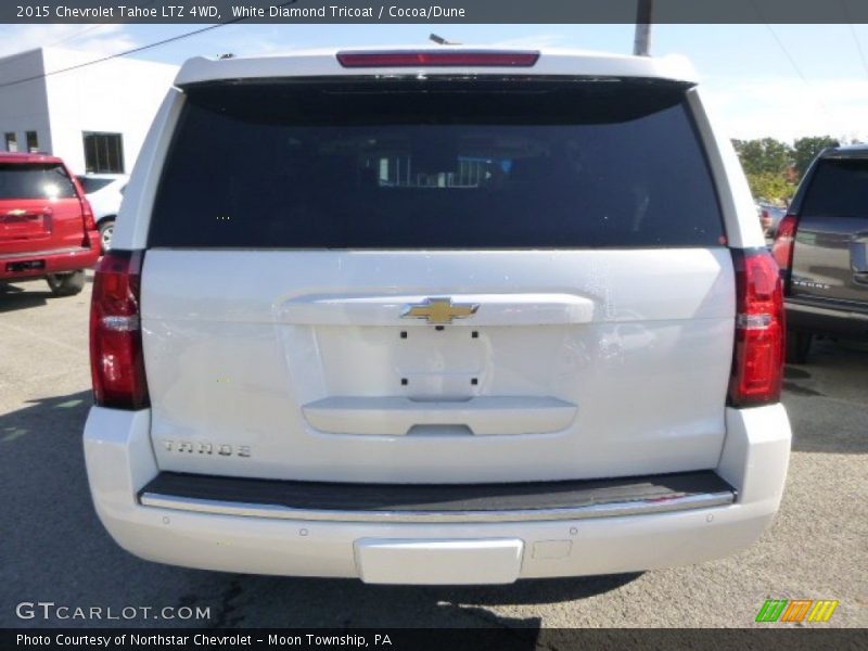 White Diamond Tricoat / Cocoa/Dune 2015 Chevrolet Tahoe LTZ 4WD