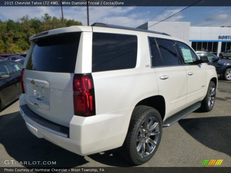 White Diamond Tricoat / Cocoa/Dune 2015 Chevrolet Tahoe LTZ 4WD