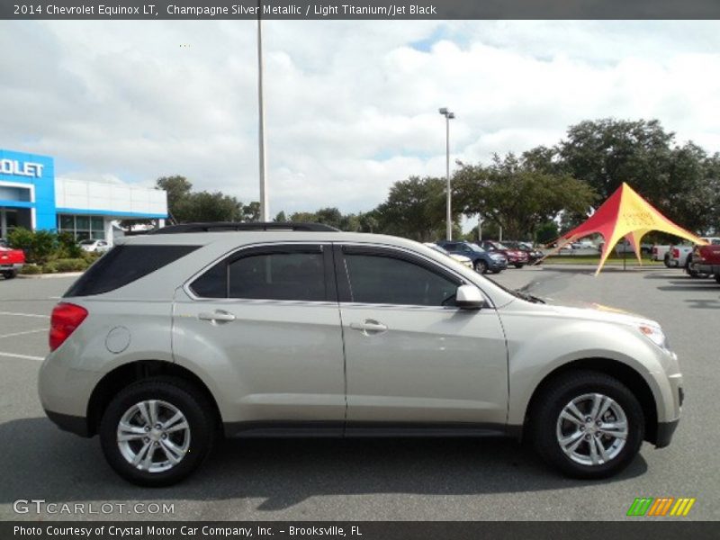 Champagne Silver Metallic / Light Titanium/Jet Black 2014 Chevrolet Equinox LT