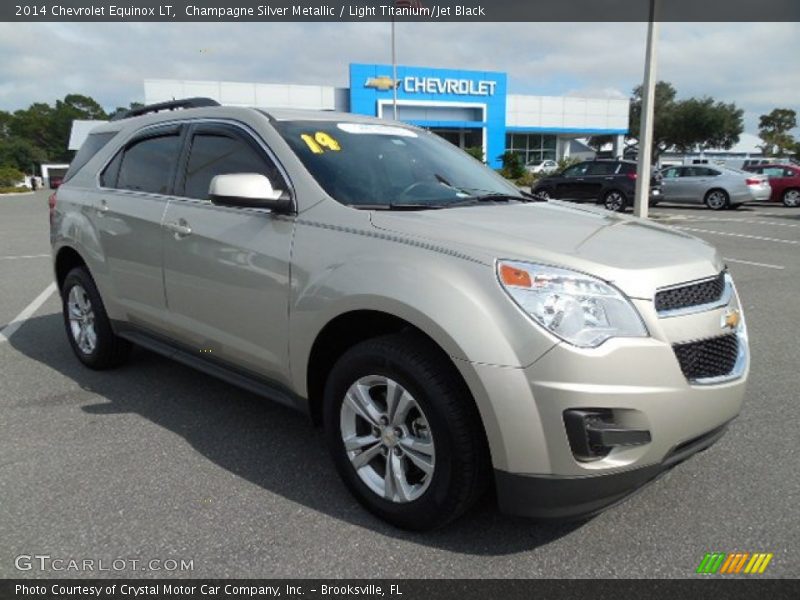 Champagne Silver Metallic / Light Titanium/Jet Black 2014 Chevrolet Equinox LT