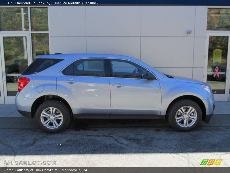 Silver Ice Metallic / Jet Black 2015 Chevrolet Equinox LS