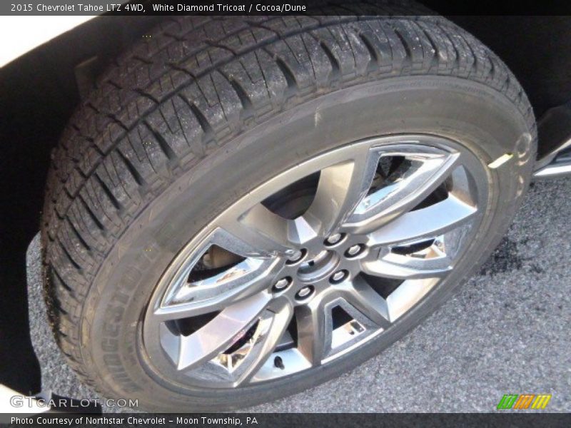 White Diamond Tricoat / Cocoa/Dune 2015 Chevrolet Tahoe LTZ 4WD
