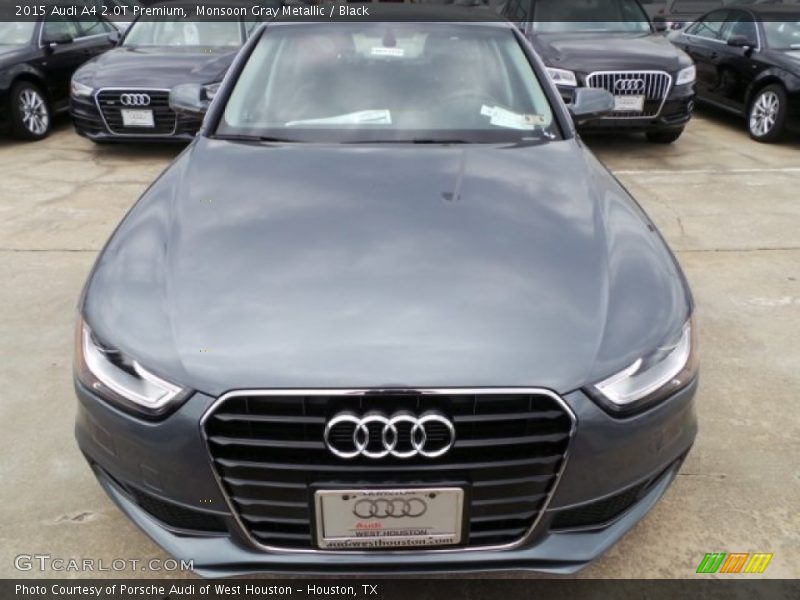 Monsoon Gray Metallic / Black 2015 Audi A4 2.0T Premium