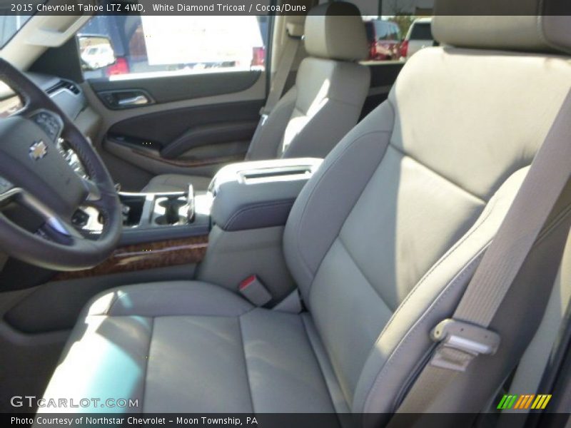 White Diamond Tricoat / Cocoa/Dune 2015 Chevrolet Tahoe LTZ 4WD